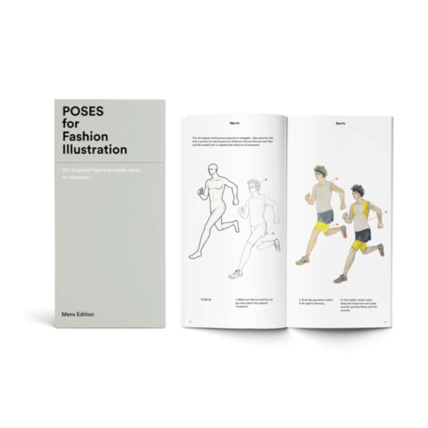 Poses for Fashion Illustration - Mens (Card Box)